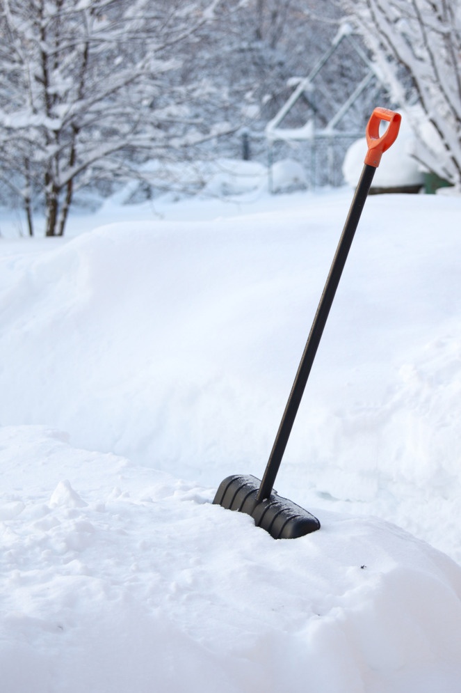 shoveling snow