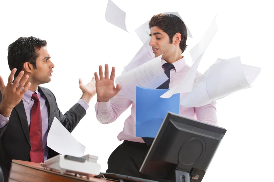 paperwork everywhere