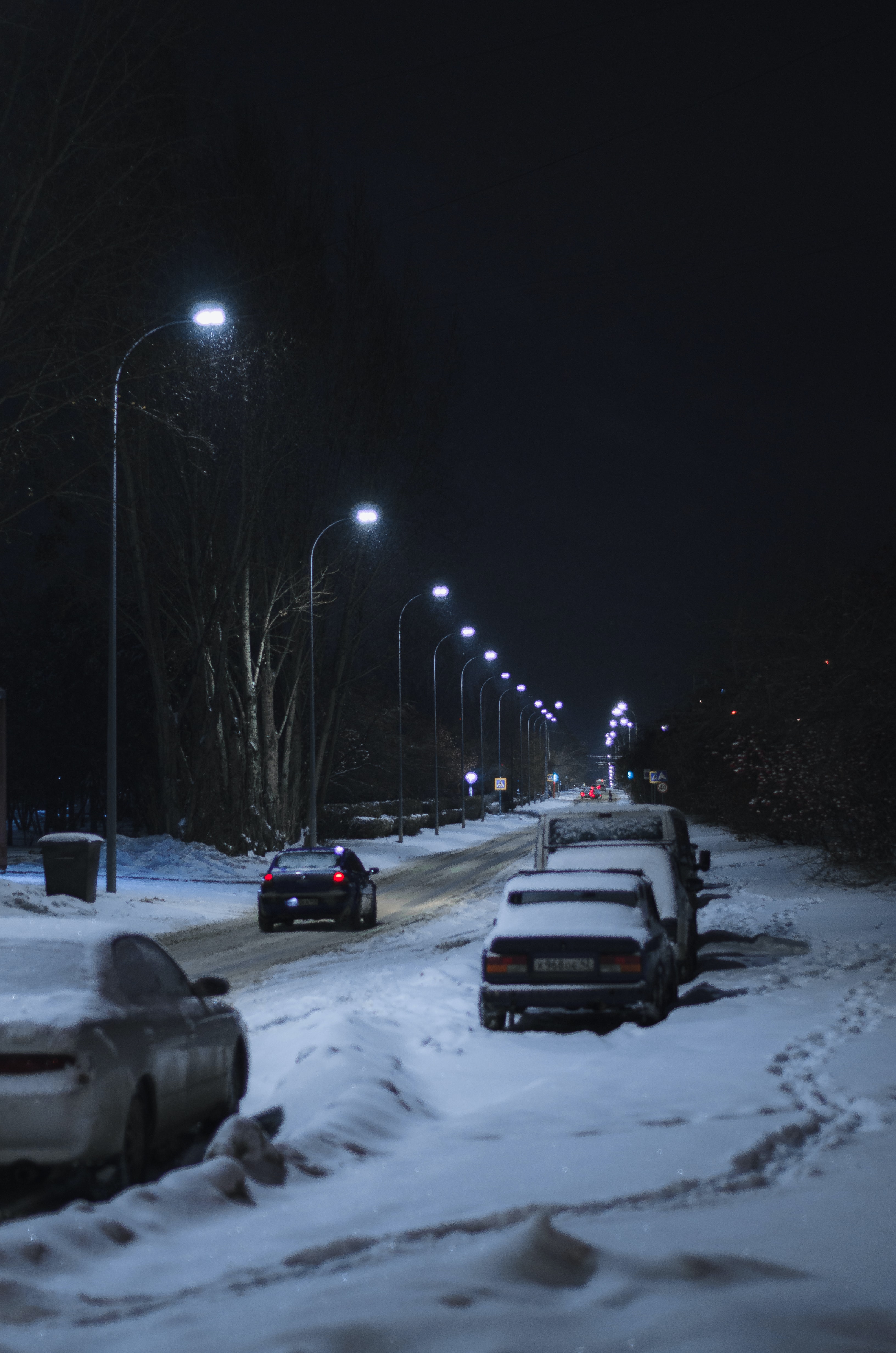 Winter driving accident